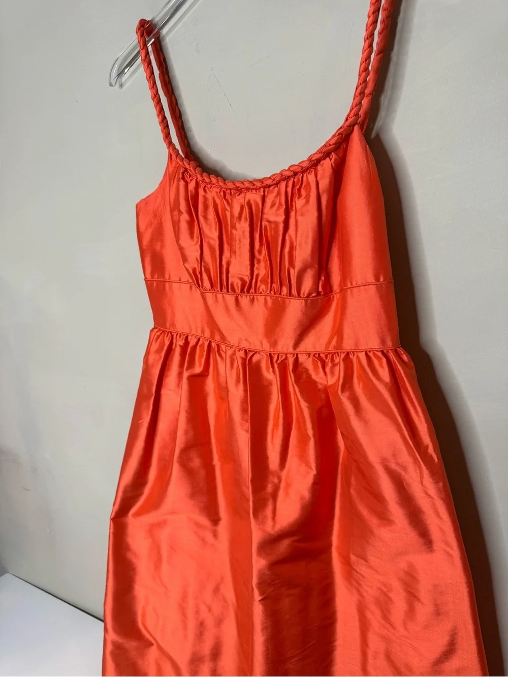 J.Crew Collection Orange Silk Cocktail Dress Size 8P